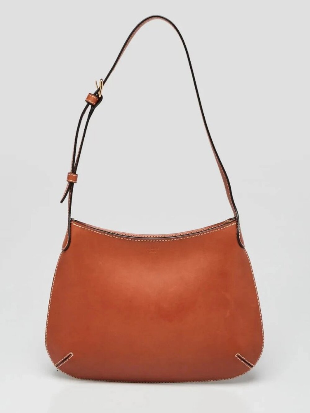 Celine Brown Smooth Leather Alice Shoulder Bag